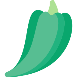 Зеленый перец иконка