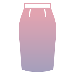 falda de tubo icono
