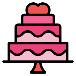 Wedding cake icon