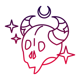 Cow skull icon