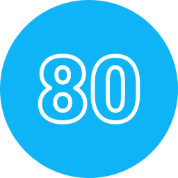 80 icoon