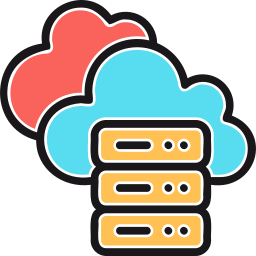 archiviazione cloud icona