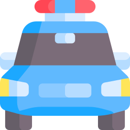 auto della polizia icona