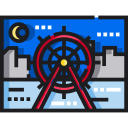 Ferris wheel icon