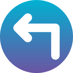 Turn left icon