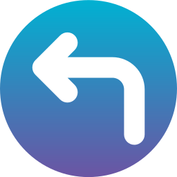 Turn left icon