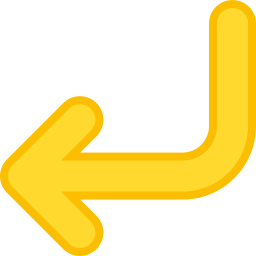 Turn left icon