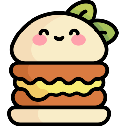 Vegan burger icon