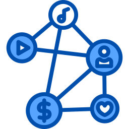 réseau social Icône