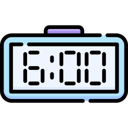 Digital clock icon