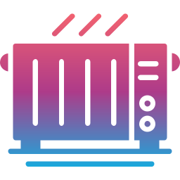 Electric heater icon