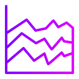 grafico a linee icona