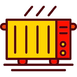 Electric heater icon