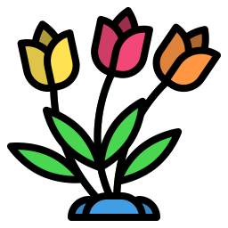 tulipan ikona