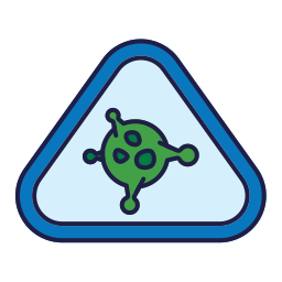 Virus warning icon