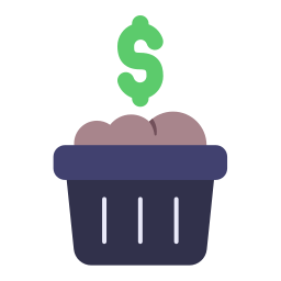 Money growth icon