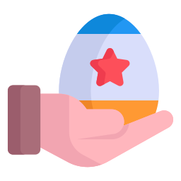 el huevo de pascua icono