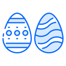 pintando huevo icono