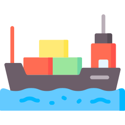 Cargo ship icon