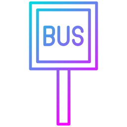 Bus stop icon