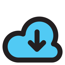 Cloud download icon