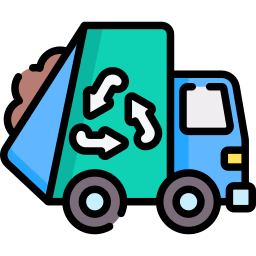 Garbage truck icon