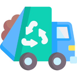 Garbage truck icon