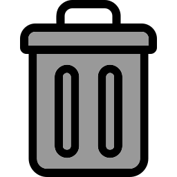 Trash bin icon