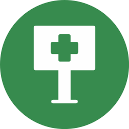 Hospital sign icon