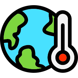 Global warming icon