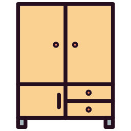 cassetto dell'armadio icona