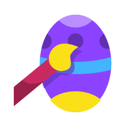 Egg painting icon