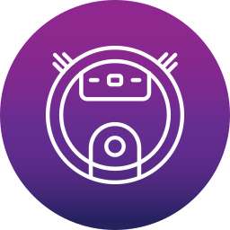 Robot vacuum cleaner icon