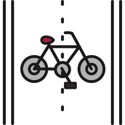 Bike lane icon