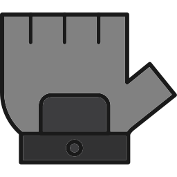 Cycling gloves icon
