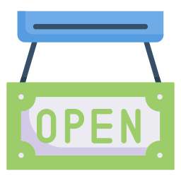 열려있는 icon