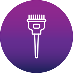 Hair dye brush icon