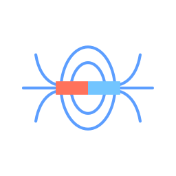 campo magnetico icona