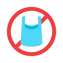 No plastic bags icon