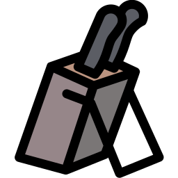 blok noża ikona