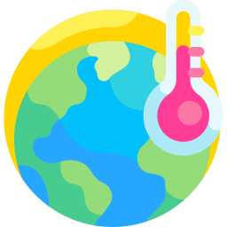 Global warming icon