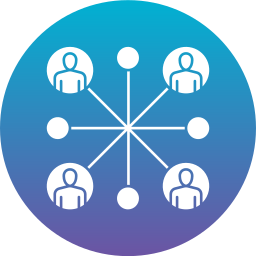 travail en équipe Icône