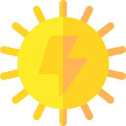 energía solar icono