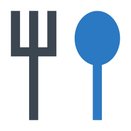 cuillère et fourchette Icône