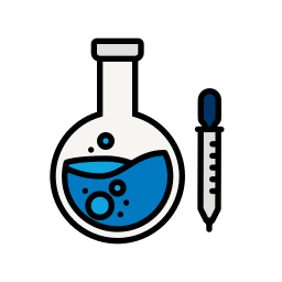 attrezzatura da laboratorio icona