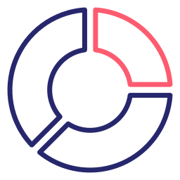 diagramme circulaire Icône