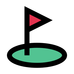 Golf hole icon