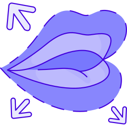 Lip augmentation icon