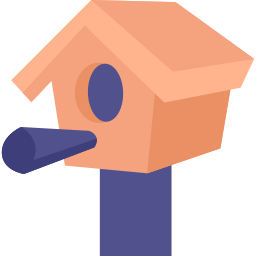 Bird house icon