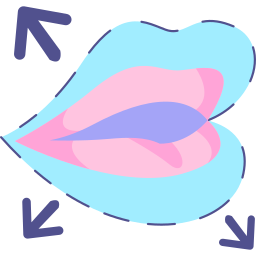 Lip augmentation icon